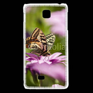 Coque LG F5 Fleur et papillon