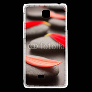 Coque LG F5 Galet et pétales