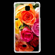Coque LG F5 Bouquet de roses multicouleurs
