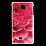 Coque LG F5 Pétale rose zoomé