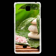 Coque LG F5 Galet et feuilles mouillées