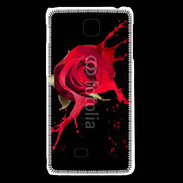 Coque LG F5 Rose splash