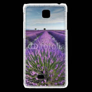 Coque LG F5 Champs de lavande 5