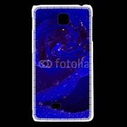 Coque LG F5 Fleur rose bleue