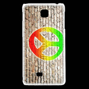 Coque LG F5 Peace and love graffiti