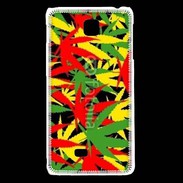 Coque LG F5 Fond de cannabis coloré
