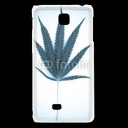 Coque LG F5 Marijuana en bleu et blanc
