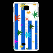Coque LG F5 Drapeau Uruguay cannabis