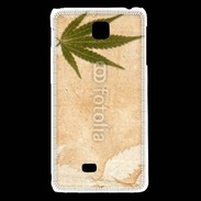 Coque LG F5 Fond cannabis vintage