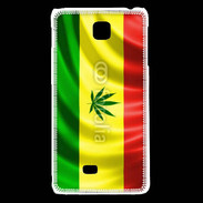 Coque LG F5 Drapeau cannabis
