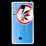 Coque LG F5 Interdiction de cannabis 4