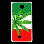 Coque LG F5 Drapeau italien cannabis