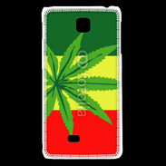 Coque LG F5 Drapeau reggae cannabis