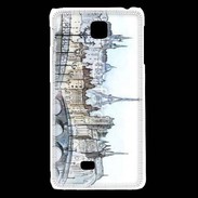 Coque LG F5 Vintage Paris en dessin 2