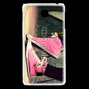 Coque LG F5 Converses roses vintage