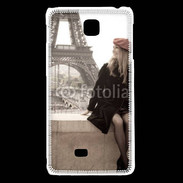 Coque LG F5 Vintage Tour Eiffel 30