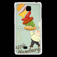 Coque LG F5 Hamburger vintage