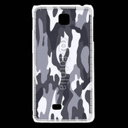 Coque LG F5 Camouflage gris et blanc