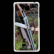 Coque LG F5 Fusil de chasse et couteau 2