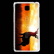 Coque LG F5 Silhouette d'un cerf 5
