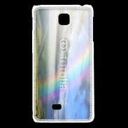 Coque LG F5 Arc en ciel à la montagne