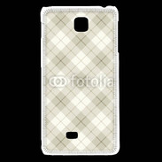 Coque LG F5 Effet écossais beige clair