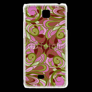 Coque LG F5 Ensemble floral Vert et rose