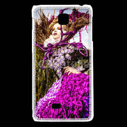 Coque LG F5 Femme florale