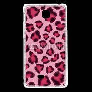 Coque LG F5 Léopard rose