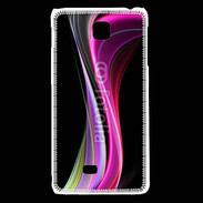 Coque LG F5 Abstract multicolor sur fond noir