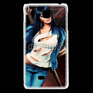 Coque LG F5 Brune fashion 1