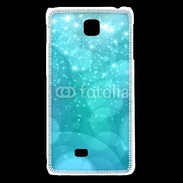 Coque LG F5 Fond bulles bleus