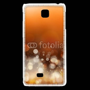 Coque LG F5 Fond bulles ocres