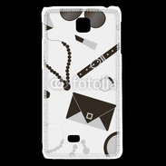 Coque LG F5 Fond fashion noir et blanc