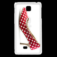 Coque LG F5 escarpin petits pois