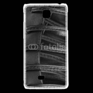 Coque LG F5 lacets cuir
