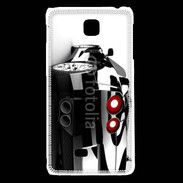 Coque LG F5 Voiture de course noire