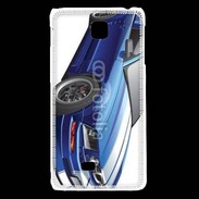 Coque LG F5 Mustang bleue
