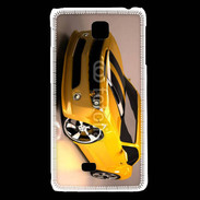 Coque LG F5 Belle voiture jaune et noire