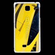 Coque LG F5 Voiture de sport jaune