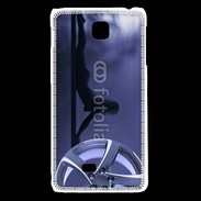 Coque LG F5 Silhouette sexy avec jante de voiture