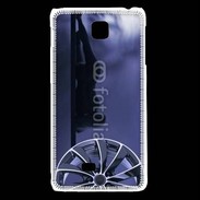 Coque LG F5 Silhouette sexy avec jante de voiture 2