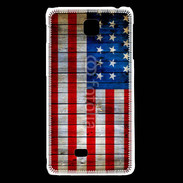 Coque LG F5 Drapeau USA Vintage