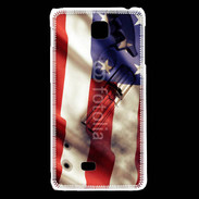 Coque LG F5 Drapeau USA avec arme