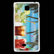 Coque LG F5 Cocktail sur la plage