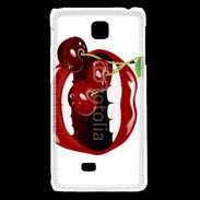 Coque LG F5 Cerise et bouche