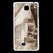 Coque LG F5 Expresso noir et blanc