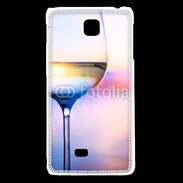 Coque LG F5 Vin blanc vue mer
