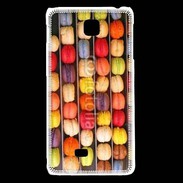 Coque LG F5 Étalage macarons