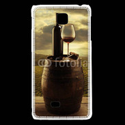 Coque LG F5 Vin rouge et paysage viticole